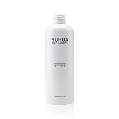 las botellas del zumo de fruta del plástico transparente de 200ml 250ml ACARICIAN los envases cosméticos amistosos del eco blanco