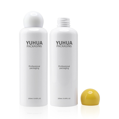 las botellas del zumo de fruta del plástico transparente de 200ml 250ml ACARICIAN los envases cosméticos amistosos del eco blanco