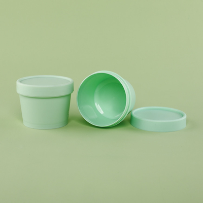 los tarros del envase de plástico 100g con Flip Cap ACARICIAN el envase de plástico reciclado casquillo blanco material