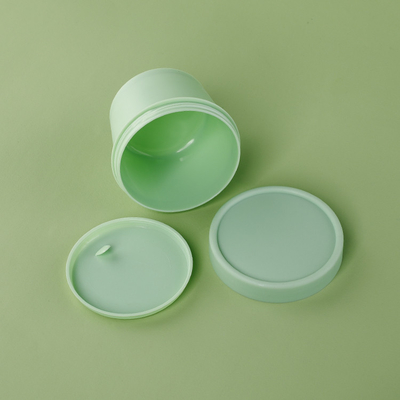 los tarros del envase de plástico 100g con Flip Cap ACARICIAN el envase de plástico reciclado casquillo blanco material