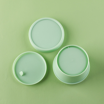 los tarros del envase de plástico 100g con Flip Cap ACARICIAN el envase de plástico reciclado casquillo blanco material