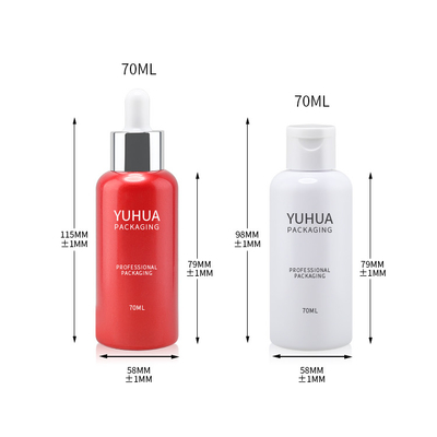 Botellas de envases de plástico reciclado de viaje de tamaño pequeño de 70 ml Botella de gel de lavado a mano para mascotas con tapa abatible