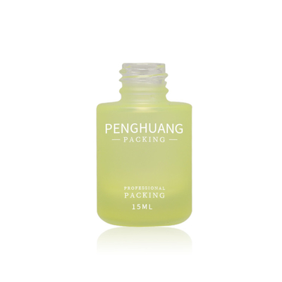 Tarro de empaquetado cosmético de la botella de suero de cristal de la impresión de pantalla 15ml