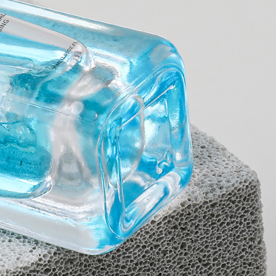 El cuentagotas cuadrado del suero del aceite de la esencia 30ml embotella el embalaje de cristal claro del cuidado de la piel del cuerpo