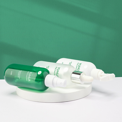 Empaquetado plástico de la crema de la loción de la impresión de pantalla de seda de la botella del dropper del verde de 120ML 150ml