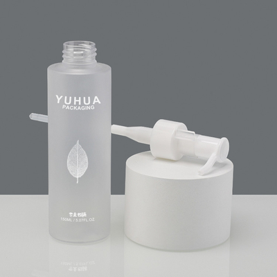 Cilindro del ANIMAL DOMÉSTICO de la bomba de aceite alrededor del logotipo plástico 24/410 100ml 120ml de la impresión de pantalla de seda de las botellas