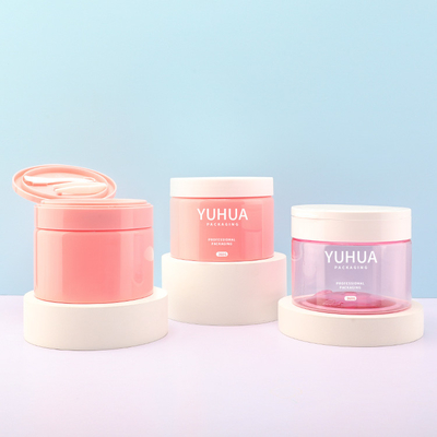 tarro del exfoliante corporal del envase de plástico 360G con el logotipo de encargo de la cucharada