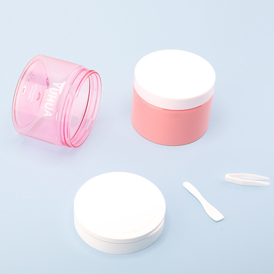 tarro del exfoliante corporal del envase de plástico 360G con el logotipo de encargo de la cucharada