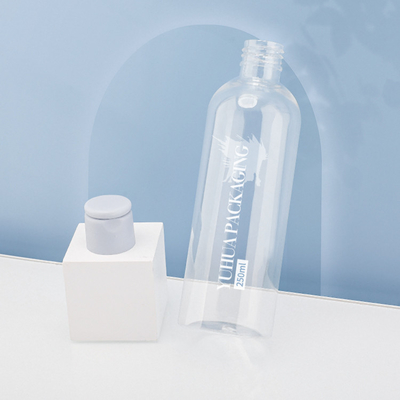 Acondicionador plástico modificado para requisitos particulares del logotipo 250ml Flip Cap Bottles For Shampoo