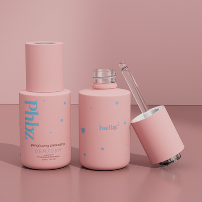 El dropper de lujo modificado para requisitos particulares del suero del logotipo 30ml embotella para el empaquetado de Skincare