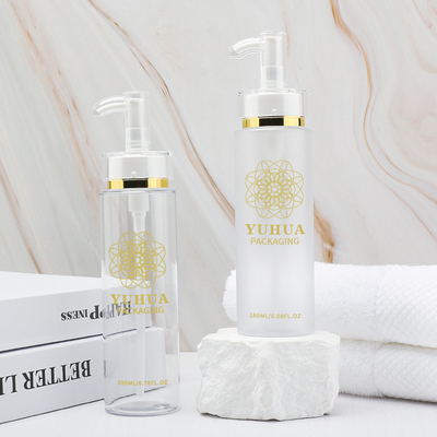 botella cosmética de la bomba del ANIMAL DOMÉSTICO de 180ml 200ml para el suero de la loción de la cara