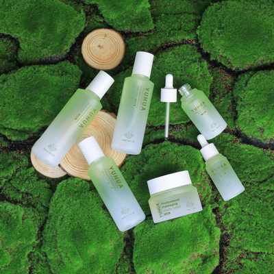 La botella cosmética del suero de PETG 50ml modificó a Logo Skincare Jar para requisitos particulares