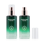 55ml Beauty Glass Lotion Bottle Frosted Lotion Cosmetic Bottle Gift Set Skincare Packaging Green