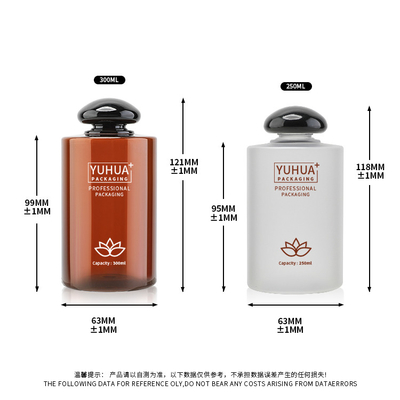 El cuerpo recargable lava las botellas vacías 250ml 300ml del champú