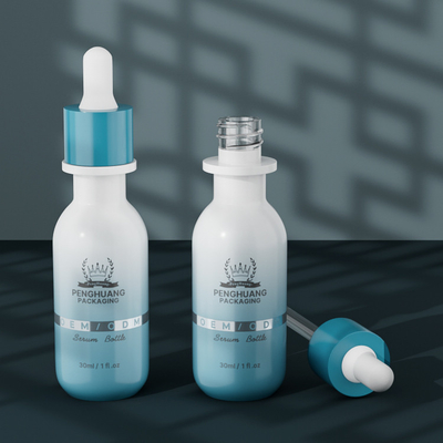Botella de suero de aceite MSDS con gotero Rosa clara amarilla azul
