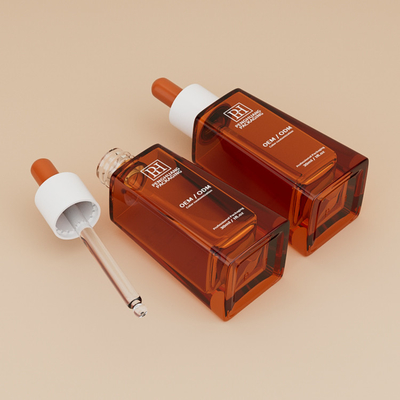 Botellas clásicas de trapecio de 30 ml de suero de aceite para envases para el cuidado de la piel