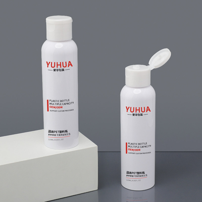 Un buen precio. Botella de champú de plástico personalizada de 120 ml con tapa de doble tapa para evitar fugas en línea