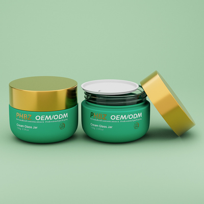 OEM ODM Vidrio de crema cosmética mate vacío 100g Vidrio de cuerpo de mantequilla Vidrio con tapa