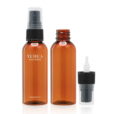 Botillas de pulverización de plástico con boquilla ajustable Impresión de serigrafía personalizable Varias capacidades 60ml-200ml