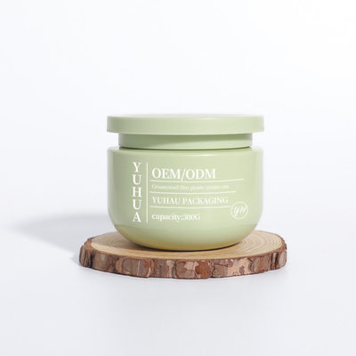 Jarrón de crema de plástico de boca ancha y vacía redonda 300g 550g 10oz Contenedor de exfoliante para el cuerpo del cabello