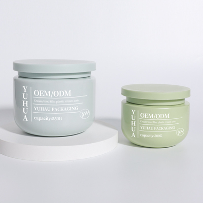 Jarrón de crema de plástico de boca ancha y vacía redonda 300g 550g 10oz Contenedor de exfoliante para el cuerpo del cabello