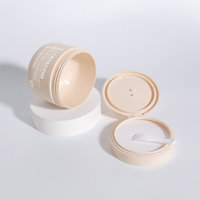 OEM ODM Jarrón de crema de plástico de doble pared de 200 ml vacío redondo de PP mate máscara para el cuidado del cabello Jarrón de contenedor