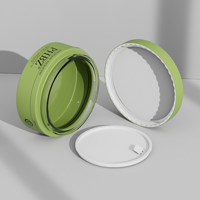 Jarrones de crema de vidrio con tapa de tornillo redondo de 100 g con tapa envasado personalizado para crema facial
