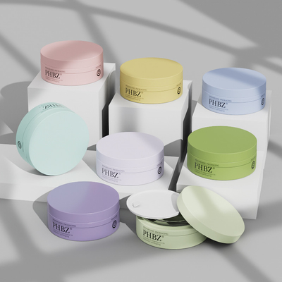 Logotipo personalizado 100G frascos de vidrio para la crema facial cuerpo de exfoliación máscara facial con tapa