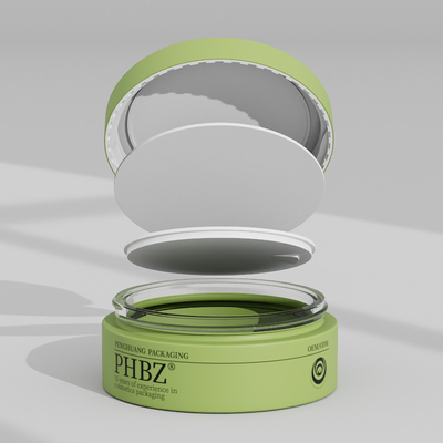 Logotipo personalizado 100G frascos de vidrio para la crema facial cuerpo de exfoliación máscara facial con tapa