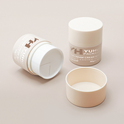 Eco-amigable 50g maquillaje giratorio cuerpo mantequilla recipiente de crema Jar con tapa