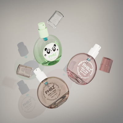 Contenedor de embalaje de cosméticos de vidrio para fundamento líquido 60 ml bomba de loción de crema Botellas