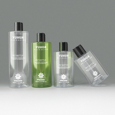 Disco de plástico personalizable Botella de tapa superior para gel de ducha y acondicionador de cabello