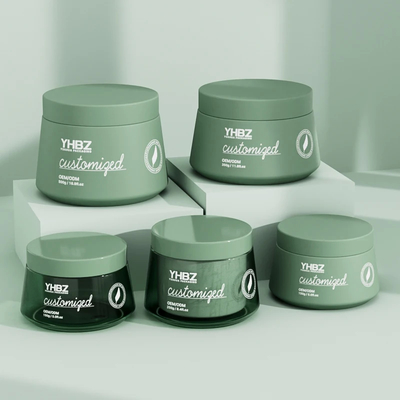 Jarrón de crema de plástico mate 150ml 250ml 350ml 500ml Contenedores de crema vacía