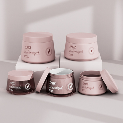 Jarrón de crema de plástico mate 150ml 250ml 350ml 500ml Contenedores de crema vacía