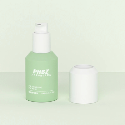 Tipo de sellado Loción bomba Loción botellas de vidrio sencillo y elegante para el cuerpo Loción aceite para el cabello suero aceite y tonificante facial