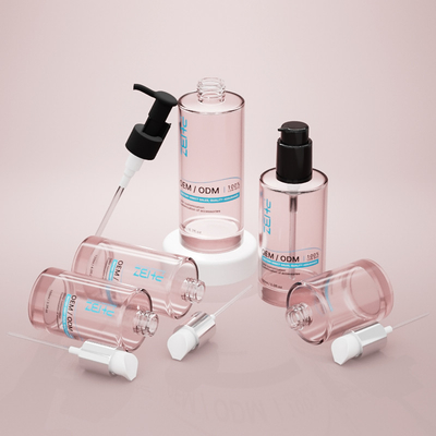 Botella cosmética de vidrio personalizada 100ml 120ml 150ml Botella de bomba de loción con suero