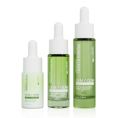 Botellas de goteador de suero para el cuidado de la piel 5ml 10ml 15ml Tamaño de muestra Botella de aceite para el cabello