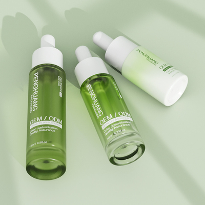 Botellas de goteador de suero para el cuidado de la piel 5ml 10ml 15ml Tamaño de muestra Botella de aceite para el cabello