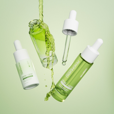 Botellas de goteador de suero para el cuidado de la piel 5ml 10ml 15ml Tamaño de muestra Botella de aceite para el cabello