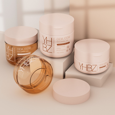 Contenedor de mantequilla corporal 100g 200g Jar de crema de plástico personalizado con tapa de tornillo