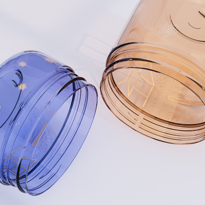 100g 200g Jarras de embalaje de plástico Ecológico Cosmético Jar de plástico con tapa