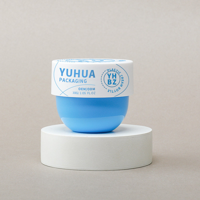 Jarrón cosmético de plástico de 30 ml y 50 ml Eco-friendly Pp Body Butter Cream Jarrón con tapa invertida