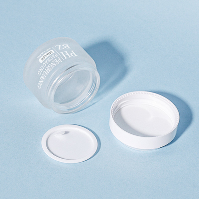 Jarrones de vidrio de crema 5-100 g Contenedor de envasado para cuidado de la piel Jarrón de vidrio cosmético