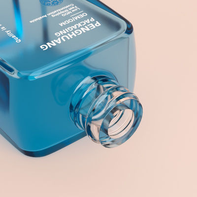 Botellas de bomba al por mayor vacías de 30 ml de tapa de bola redonda de vidrio cuadrado botellas de base líquida de vidrio