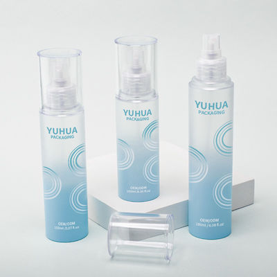 Logotipo según su requisito Botella de spray de plástico para spray hidratante Spray de alcohol transparente