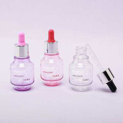 Botellas de goteador de suero de 50 ml de capacidad con pantalla de seda personalizada / estampado en caliente / etiquetado Tiempo de impresión 15-20 días