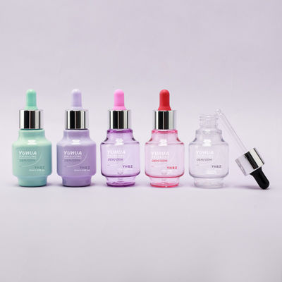 Botellas de goteador de suero de 50 ml de capacidad con pantalla de seda personalizada / estampado en caliente / etiquetado Tiempo de impresión 15-20 días