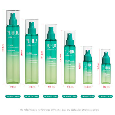 Botella rociadora PET con serigrafía y patrón de pulverización de niebla fina