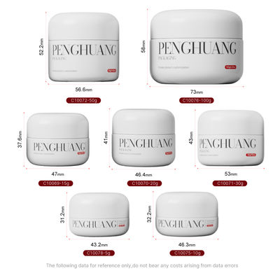 Tarro de crema de vidrio blanco/transparente/personalizado perfecto para tu línea de cuidado de la piel de lujo