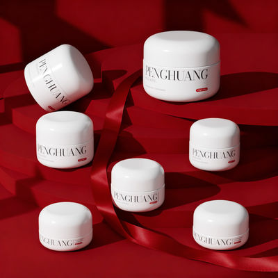 Tarro de crema de vidrio blanco/transparente/personalizado perfecto para tu línea de cuidado de la piel de lujo